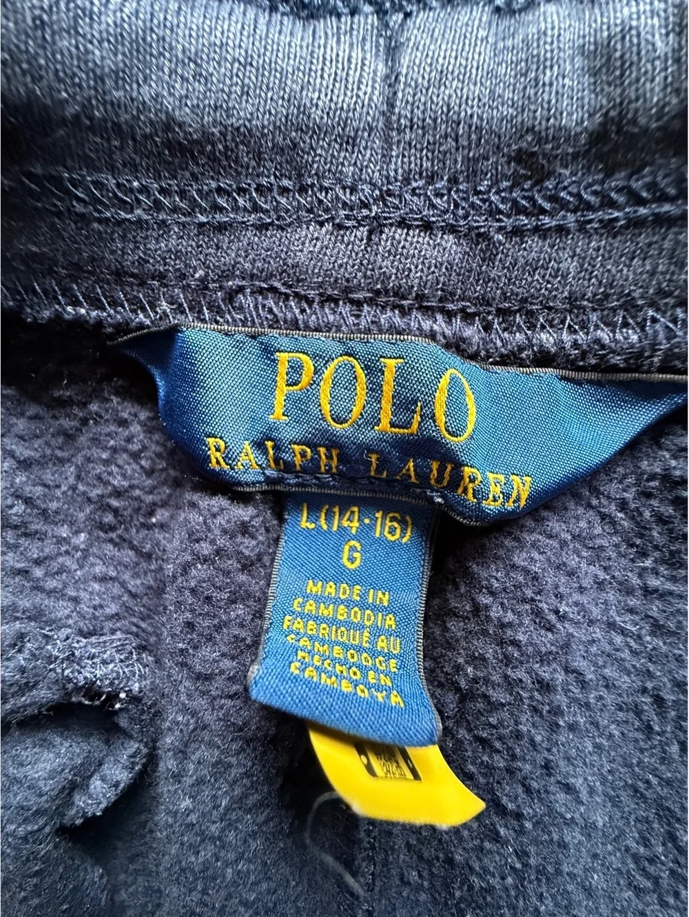 Polo Ralph Lauren Boy’s Navy Blue Sweatpants with Red Logo